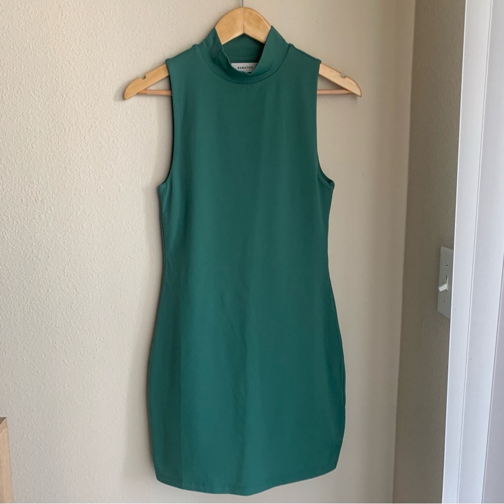 Babaton Aritzia Contour Mockneck Mini Dress Size Medium - Picture 3 of 6